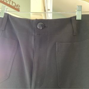 Anthropologie Maeve The Collette Cropped Wide Leg Pants. Ponte Knit.